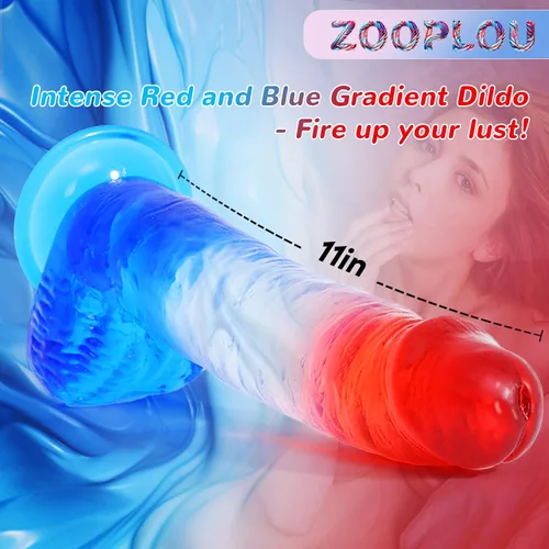 Miniatura 2 de Consolador enorme y grueso transparente de 2.38" de diámetro y 11" de largo, consoladores XL grandes y gruesos para el punto G anal con ventosa