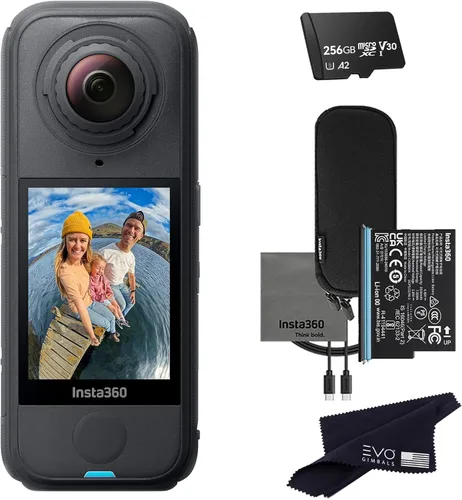 Miniatura 11 de Insta360 Paquete estándar X4 Air Cámara de acción impermeable 8K 360 más ligera para aventuras épicas, lentes reemplazables, para acción, viajes
