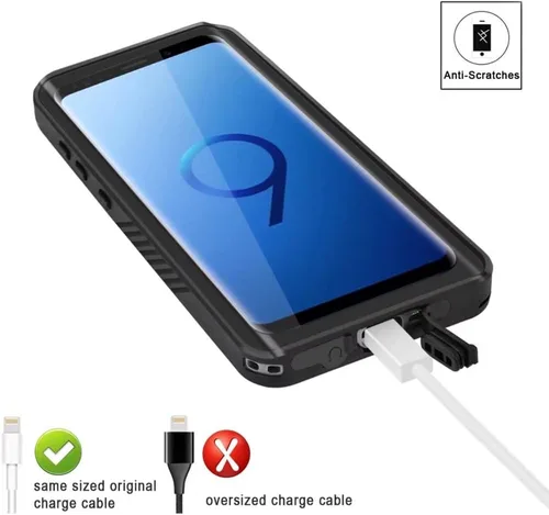 Miniatura 4 de YMCCOOL Funda impermeable para Samsung Galaxy S9, protección de cuerpo completo, a prueba de golpes, nieve, suciedad con protector de pantalla
