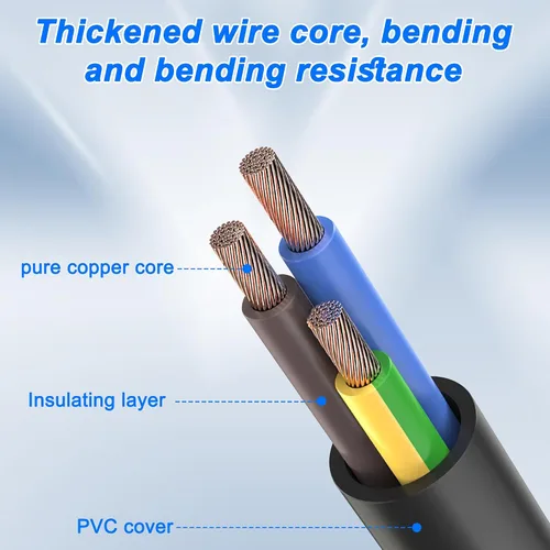 Miniatura 3 de XMSJSIY PowerCon/XLR Cable de enlace combinado de audio de 16 AWG, 3 pines, entrada de CA PowerCon a salida y cable combinado de audio XLR macho a