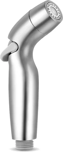 Miniatura 12 de Cabezal rociador de acero inoxidable con agarre térmico - Pulverizador de bidet con acabado cromado cepillado - Shattaf para pañales de tela