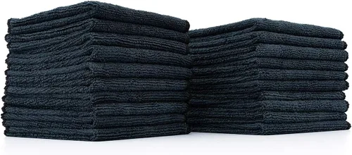 Miniatura 23 de (Paquete de 12) 12" x 12 in. toallas de limpieza de microfibra de grado comercial para usos múltiples, altamente absorbentes, sin pelusa, sin Blanco