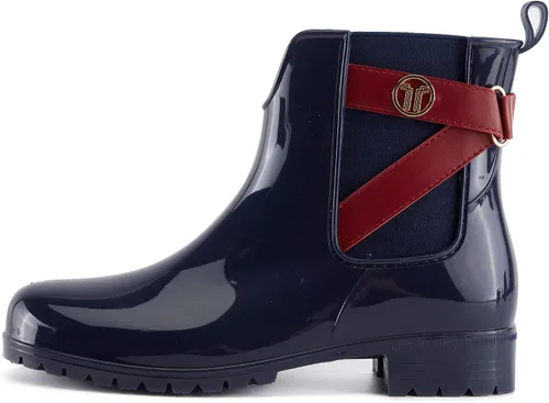 Miniatura 4 de Alexis Leroy Botas de lluvia cortas impermeables con correa y diseño de hardware