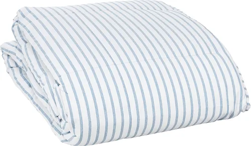 Miniatura 12 de Linenspa - Edredón de microfibra hipoalergénico con relleno sintético, para usar todo el año, tamaño individual XL, azul marino, tamaño individual