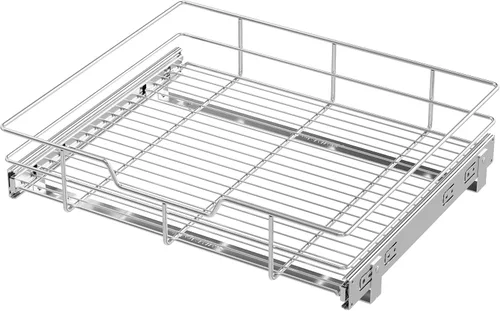 Organizador de gabinete extraíble de 20 pulgadas de ancho x 17 pulgadas de profundidad, cajones deslizantes para armarios de cocina, cajones 1 nivel