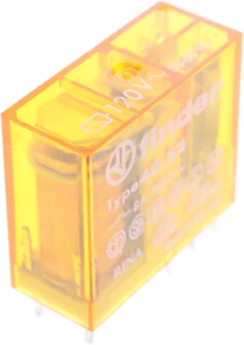 Miniatura 2 de Finder 40.52.8.120.0000 2-Pole 8-Amp 250V Miniatura PCB Plug-In Relé