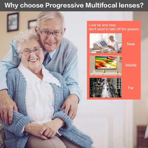 Miniatura 4 de Progressive Multifocus Reading Glasses Blue Light Blocking Multifocal Computer Readers for Men and Women Eyeglasses