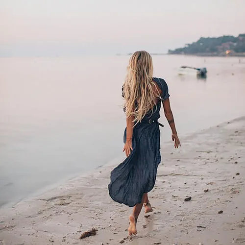 Miniatura 6 de Lvla Gan Pulseras de tobillo de oro para mujer, tobilleras de playa bohemias con colgante