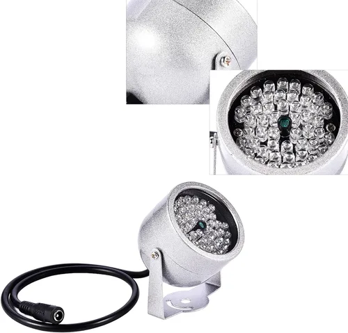 Miniatura 8 de Luces de inundación infrarrojos infrarrojos del CCTV de la visión nocturna infrarroja del IR 48 LED IR luces de inundación para la cámara CCTV