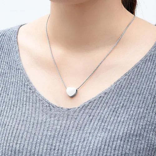 Miniatura 33 de constantlife Joyería de cremación para cenizas – Colgante de corazón conmemorativo collar de urna conmemorativa soporte para cenizas de acero