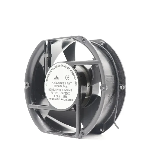 Commonwealth FP-108EX-S1-B - Ventilador de carcasa de 5.906 x 5.906 in, 38 W, 3100 RPM, CA 110 V, compatible con escritorio