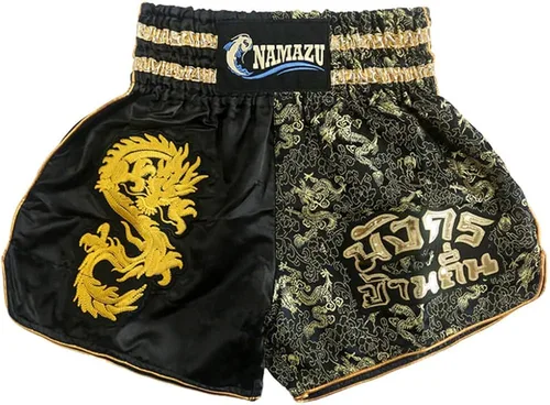 NAMAZU Pantalones cortos Muay Thai para hombres y mujeres pantalones cortos de boxeo MMA de alta calidad