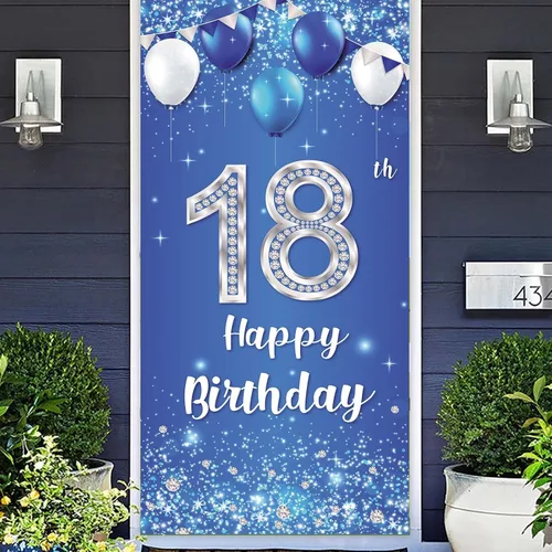 Miniatura 9 de COOSOAR Cartel de feliz cumpleaños número 14, globos de cristal brillantes estrellas confeti decoración para niños y niñas, fiesta de cumpleaños