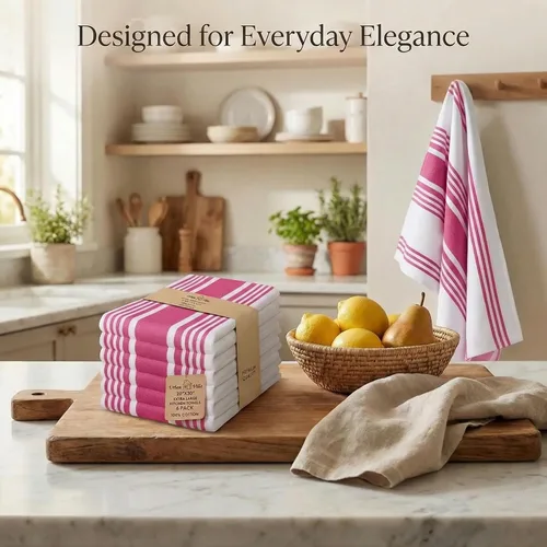 Miniatura 439 de Urban Villa Toallas de cocina 100% algodón para cocina (juego de 6) 20"x30" toallas de cocina altamente absorbentes, juego de ropa de cocina
