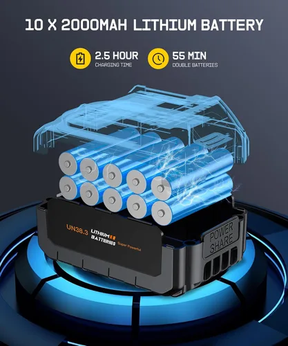 Miniatura 2 de MBNGF Aspiradora portátil inalámbrica para automóvil, succión y soplador de alta potencia de 35000 PA, aspiradora de mano inalámbrica