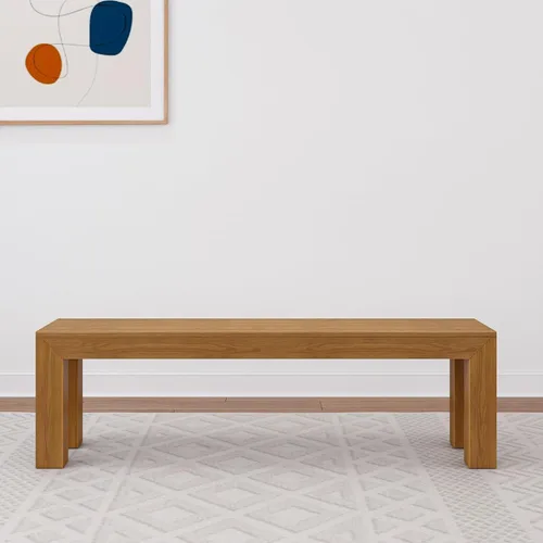 Miniatura 3 de Plank+Beam Mesa de comedor de 48 pulgadas, mesa de cocina de madera maciza de 48 pulgadas, mesa de comedor rectangular para comedor, oficina