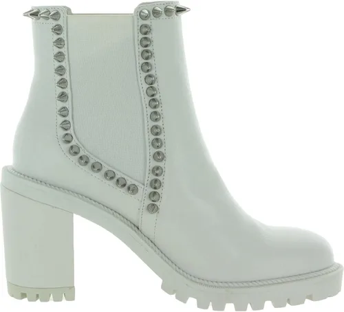Miniatura 3 de Jessica Simpson Botines de piel Demmie con tacón grueso y tachuelas para mujer 8