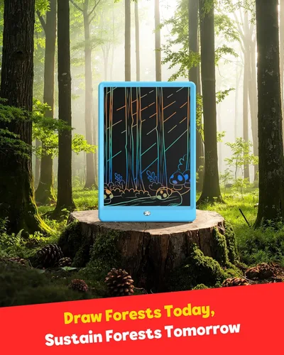 Miniatura 8 de TEKFUN: Tablero de garabatos LCD de 8.5 pulgadas, tabla de dibujo para niños, tableta de escritura, tablero de dibujo mágico, tablero de garabatos