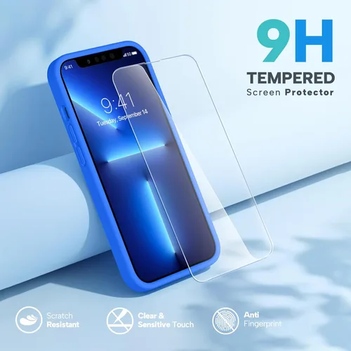 Miniatura 4 de Miracase - Funda diseñada para iPhone 13 Pro Max con protector de pantalla, [forro de microfibra suave antiarañazos], funda protectora de silicona