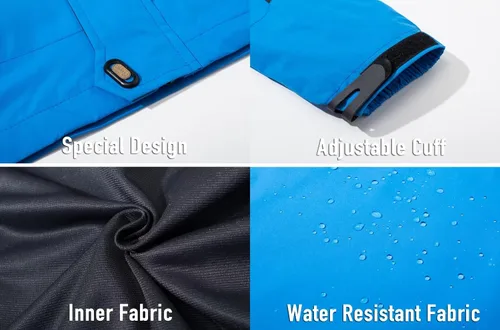 Miniatura 4 de Magcomsen - Chaqueta impermeable con capucha y 3 bolsillos con zipper para hombre impermeable, cortavientos y ligera