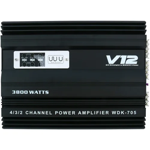 YaeCCC Amplificador de alta potencia de 4 canales - Amplificador estéreo delgado de 4 canales de audio estéreo para automóvil Amplificador 4Ohm