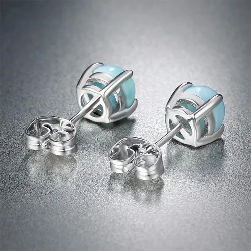 Miniatura 5 de GEMSME 925 Sterling Silver Gemstone Stud Earrings Hypoallergenic Jewelry for Women