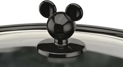 Miniatura 4 de Olla de cocción lenta ovalada Disney DCM-502 Mickey Mouse de 5 cuartos con recipiente de 20 oz, color rojo/negro