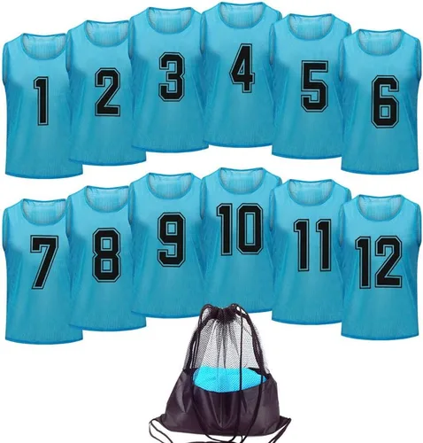 Miniatura 12 de Camiseta de baloncesto,Pinnies Adulto,Chalecos Scrimmage para niños Equipo de entrenamiento de fútbol