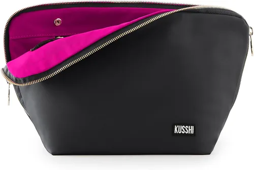 Miniatura 9 de KUSSHI Bolsa de Maquillaje y Cosméticos Lavable para Viaje, Negro
