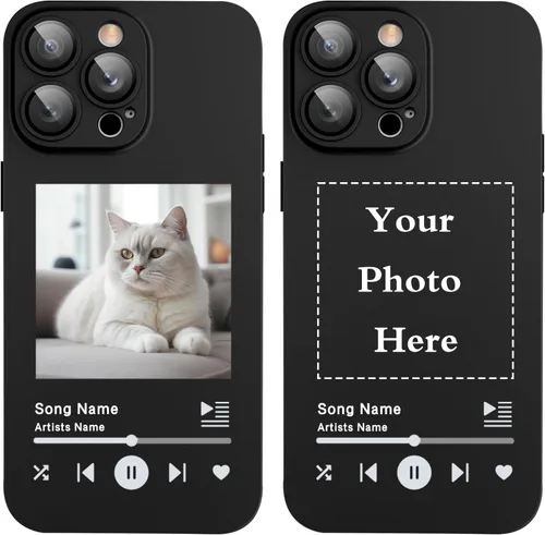 Miniatura 3 de Funda de teléfono con placa de música personalizada para iPhone 16, 15, 14, 13, 12, 11 Pro Max Mini Plus Xr, diseña tu propia funda personalizada