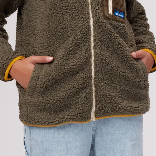 Miniatura 5 de KAVU Pearsoll Sudadera de forro polar, chaqueta de sherpa con cremallera