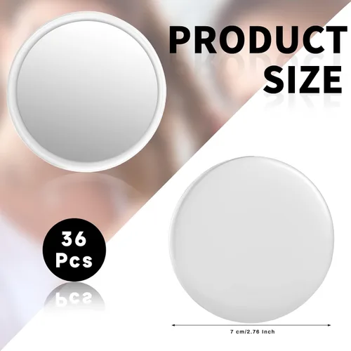 Miniatura 3 de Blulu 36 espejos compactos a granel, mini espejo de bolsillo de maquillaje redondo portátil pequeño para regalos, monedero, mujeres, viajes, uso