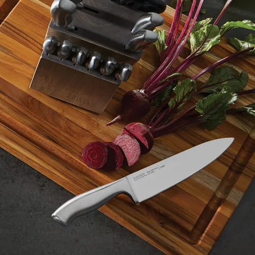 Miniatura 6 de Chicago Cutlery Insignia - Juego de cuchillos de cocina (13 piezas) con bloque de madera, asas contorneadas y tijeras de acero inoxidable afilado