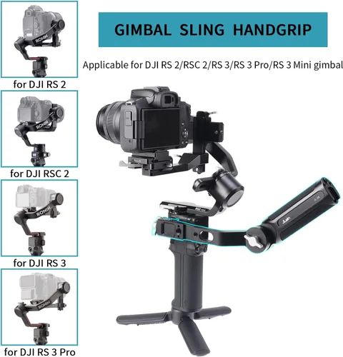 Miniatura 3 de Foto4easy - Mango ajustable para DJI RS 2 RSC 2 RS 3 RS 3 Pro RS 3 Pro RS 3 Mini cardán estabilizador de mano