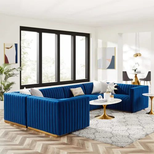 Miniatura 41 de Modway Conjure Seccional, Oro Negro