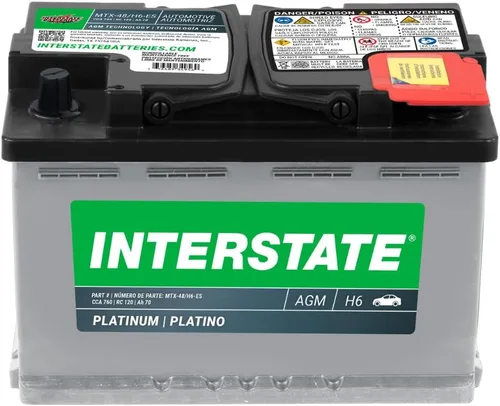 Miniatura 16 de Interstate Batteries Batería automotriz de 12 V, 50 Ah (tamaño del grupo H4) 570CCA SLI AGM, batería de repuesto para automóviles, SUV, sedanes
