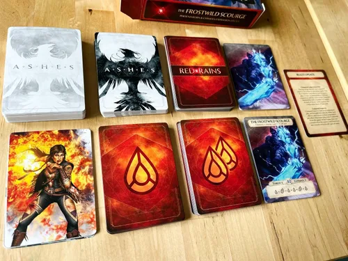 Miniatura 2 de Plaid Hat Games Ashes Reborn: Barajas de expansión Red Rains Frostwild Scourge - Juego de quimera y fénix para 1-2 jugadores, a partir de 14 años