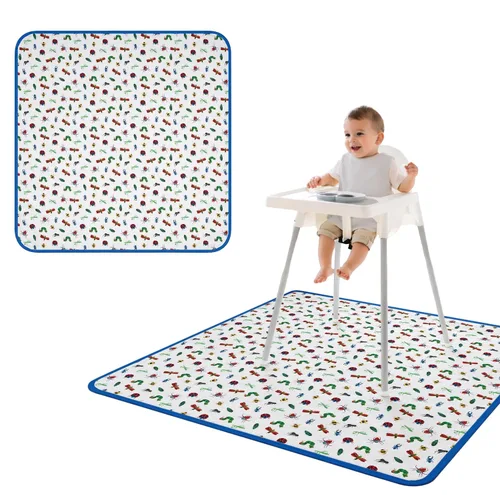 Miniatura 58 de BapronBaby Adventure Awaits - Tapete impermeable para debajo de sillas altas, suelos, mesas, tiempo de juego o artes y manualidades, lavable a