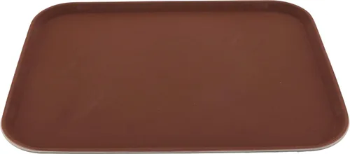 Miniatura 18 de G.E.T. NS-1014-BR Bandeja rectangular antideslizante de plástico sin BPA, de 10 x 14 pulgadas, color marrón