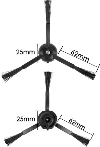 Miniatura 7 de Paquete de 4 cepillos laterales para Roborock Q5 Max+, S8 MaxV Ultra, Q5 Pro, Q8 Max+, Q Revo, Qrevo Pro, Qrevo S, Qrevo Slim, Qrevo Master, S8 Pro