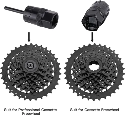 Miniatura 4 de QKURT Kit de herramientas de látigo de cadena de bicicleta con casete para cadenas de 7,8,9,10,11,12 velocidades