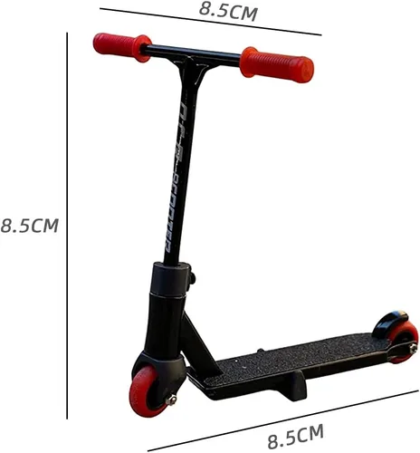 Miniatura 2 de Scooter de dedo con herramientas y zapatos, paquete de accesorios de tabla, 1 juguete negro para niños (scooter negro)