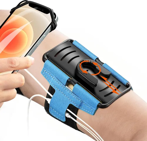 Miniatura 11 de Paquete de 10 soportes de teléfono celular para brazo - Correa de muñeca reflectante y ajustable, fundas para brazo compatibles con iPhone 16 15 14
