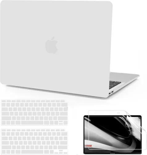 Miniatura 29 de B BELK Funda compatible con MacBook Air de 13 pulgadas 2022 2021 2020 2019 2018 A2337 M1 A2179 A1932 Touch ID, carcasa rígida de plástico mate