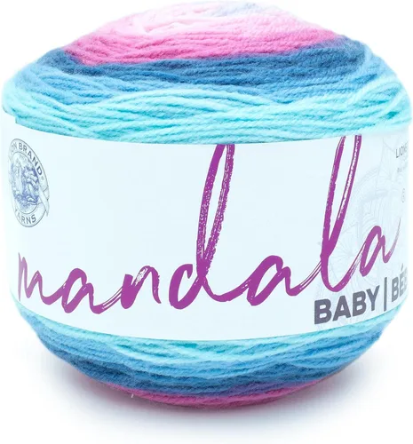 Miniatura 24 de Lion Brand Yarn (1 madeja) Mandala Baby Yarn, Wishing Well, 1770 pies (paquete de 1)