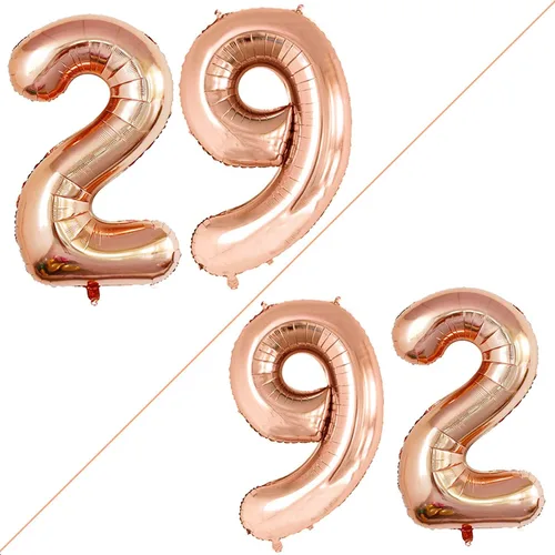 Miniatura 193 de Goer, conjunto de globos de papel aluminio para decoraciones de cumpleaños, globos de las letras de feliz cumpleaños y de números Oro