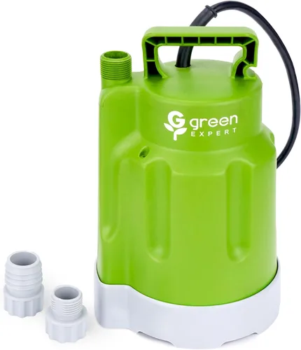 Green Expert Bomba Sumergible de Sumidero de 1/4HP Cable de Alimentación de 25 Pies de Largo Alto Caudal 1800GPH para Eliminación Rápida de Agua