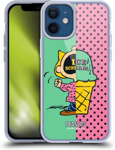 Miniatura 70 de Head Case Designs Funda de gel con licencia oficial de Peanuts Snoopy & Woodstock Halfs and Laughs [protección de grado militar] compatible