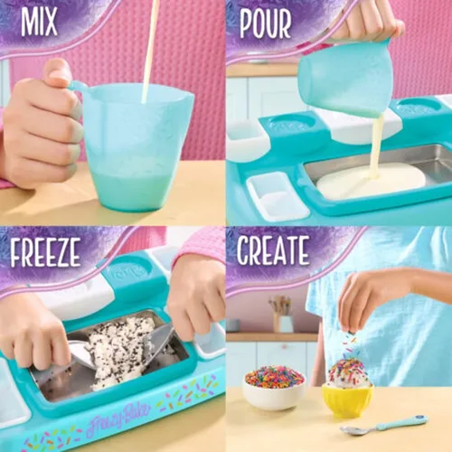 Miniatura 3 de ProductMix Mezclas de Helado Fáciles de Hornear y Congelar/Vainilla - Galletas y Crema y Miel de Caramelo/Fresa - Pastel Cortado y Deleite