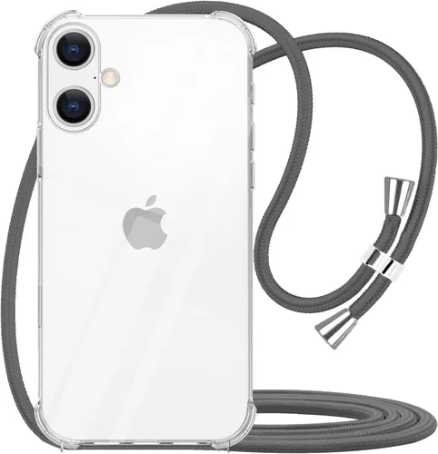 Miniatura 10 de Funda cruzada para iPhone SE 2/3, correa de cordón ajustable transparente para el cuello para mujer para iPhone 7/8, funda de teléfono TPU suave a